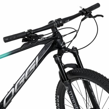 BICICLETA OGGI 29 AGILE SPORT DEORE 12V PRETO-VD BLUE-VERMELHO S 2023 - DCRE 2020-16744-6