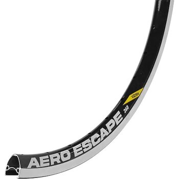 ARO DE BICICLETA 26 1.1-2X2 ALUMINIO AERO ESCAPE C-CNC 36F PRETO REF: 8285-70773 MARCA: VZAN